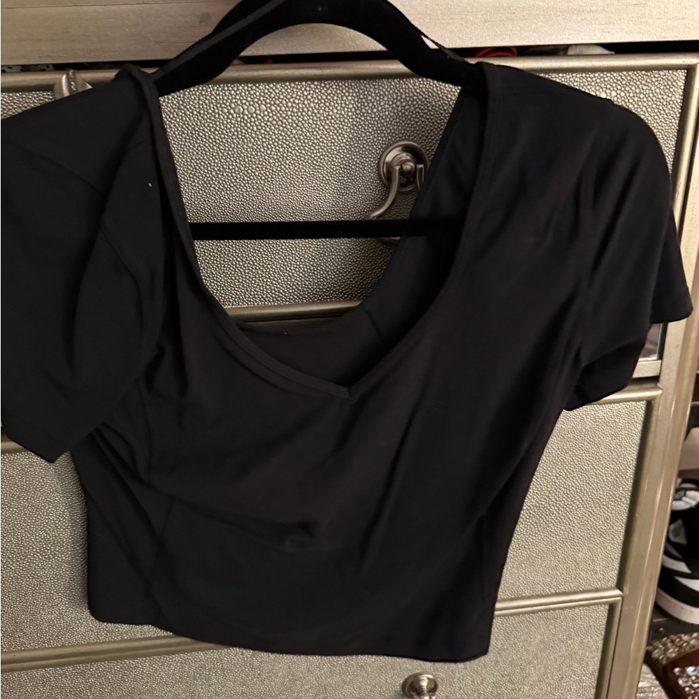lululemon athletica Black Crop Top